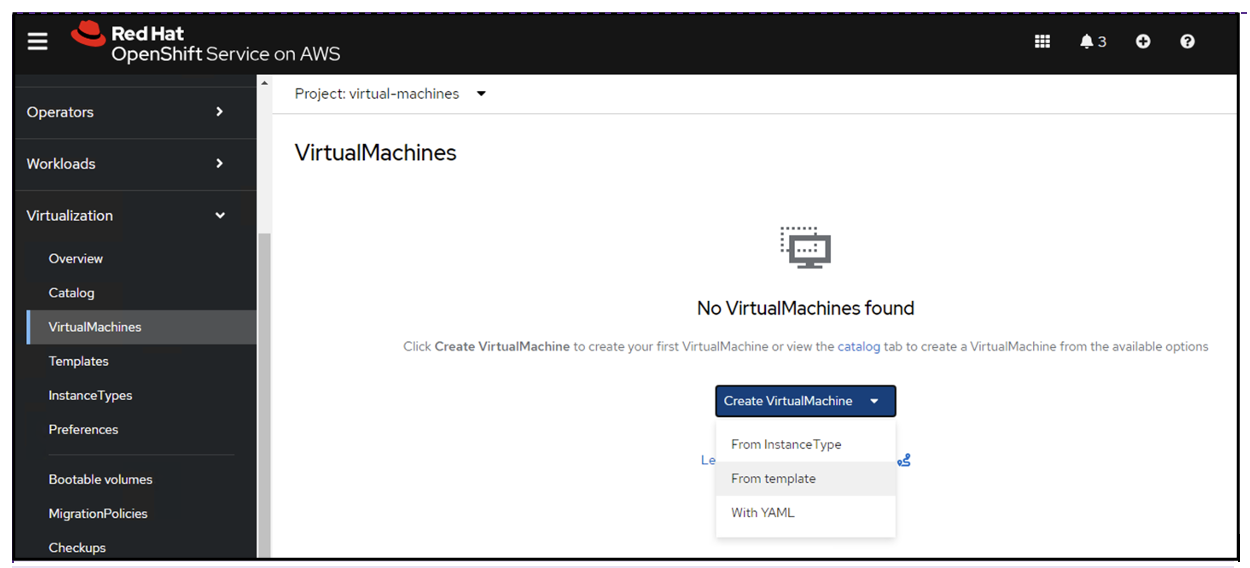 create VM from template